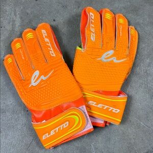 Electro Goalkeeper Gloves Flip Flat Size 4